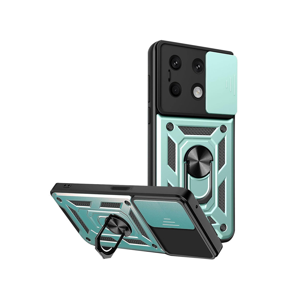 Newface Xiaomi Redmi Note 13 4G Kılıf Pars Lens Yüzüklü Silikon