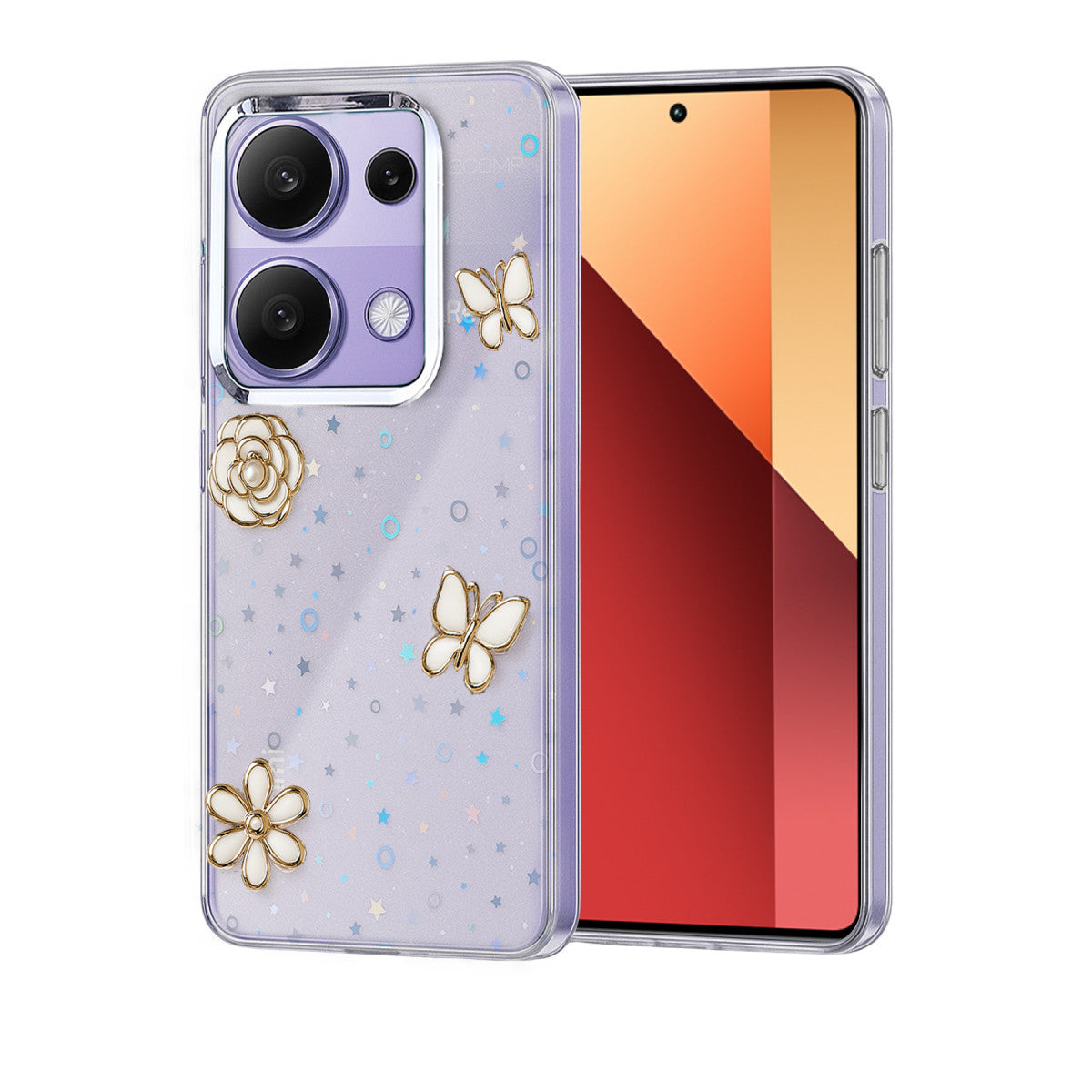 Newface Xiaomi Redmi Note 13 Pro 4G Fiyonk Desenli Kapak