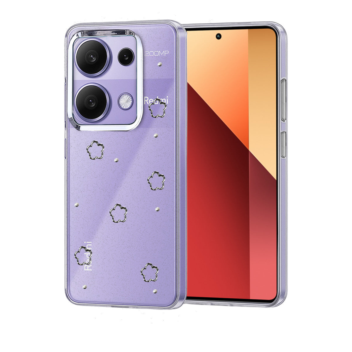 Newface Xiaomi Redmi Note 13 Pro 4G Fiyonk Desenli Kapak