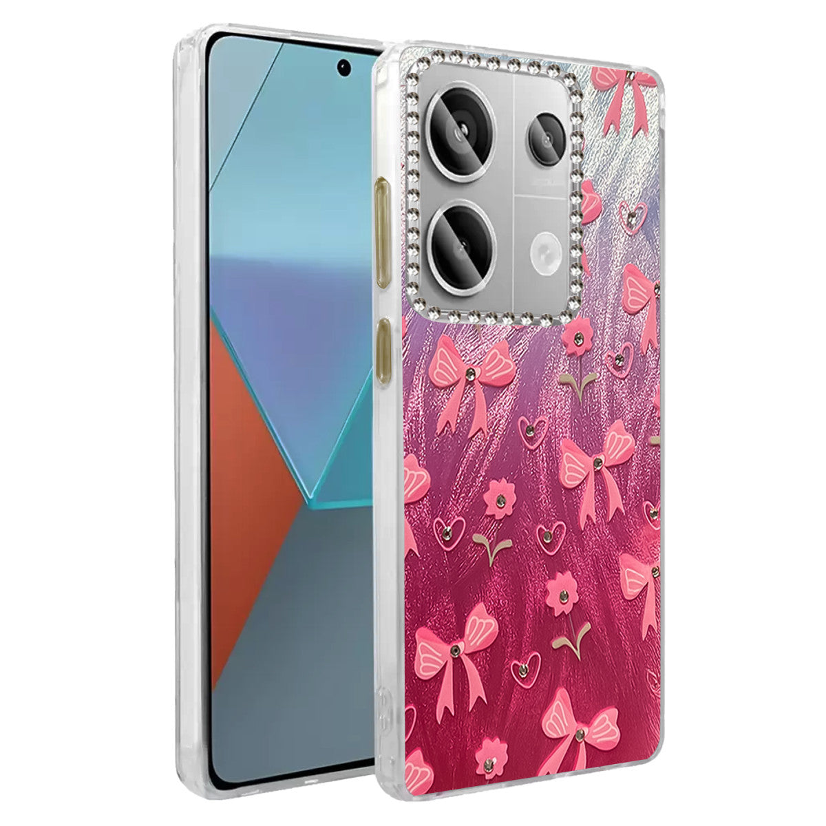 Newface Xiaomi Redmi Note 13 Pro 4G Kılıf Blade Aynalı Desenli Kapak