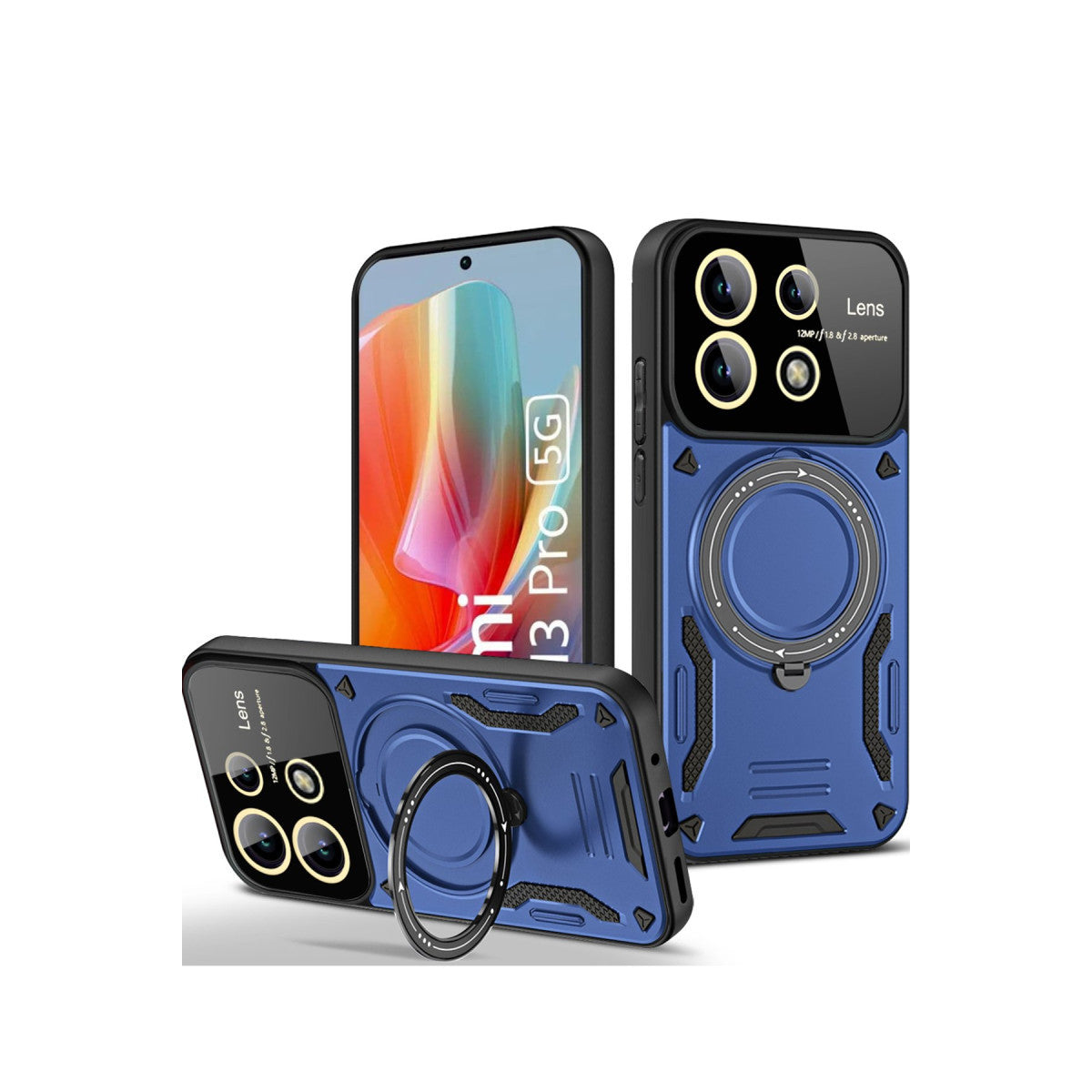 Newface Xiaomi Redmi Note 13 Pro 4G Kılıf Joy Lens Standlı Kapak