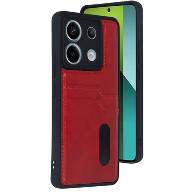 Newface Xiaomi Redmi Note 13 Pro 4G Kılıf Sara Kartvizitli Deri Kılıf