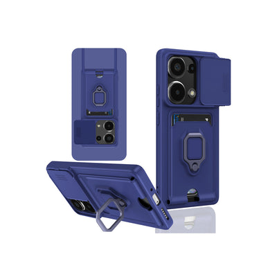 Newface Xiaomi Redmi Note 13 Pro 4G Kılıf Zuma Kartvizitli Yüzüklü Silikon