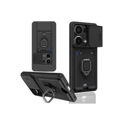 Newface Xiaomi Redmi Note 13 Pro 4G Kılıf Zuma Kartvizitli Yüzüklü Silikon