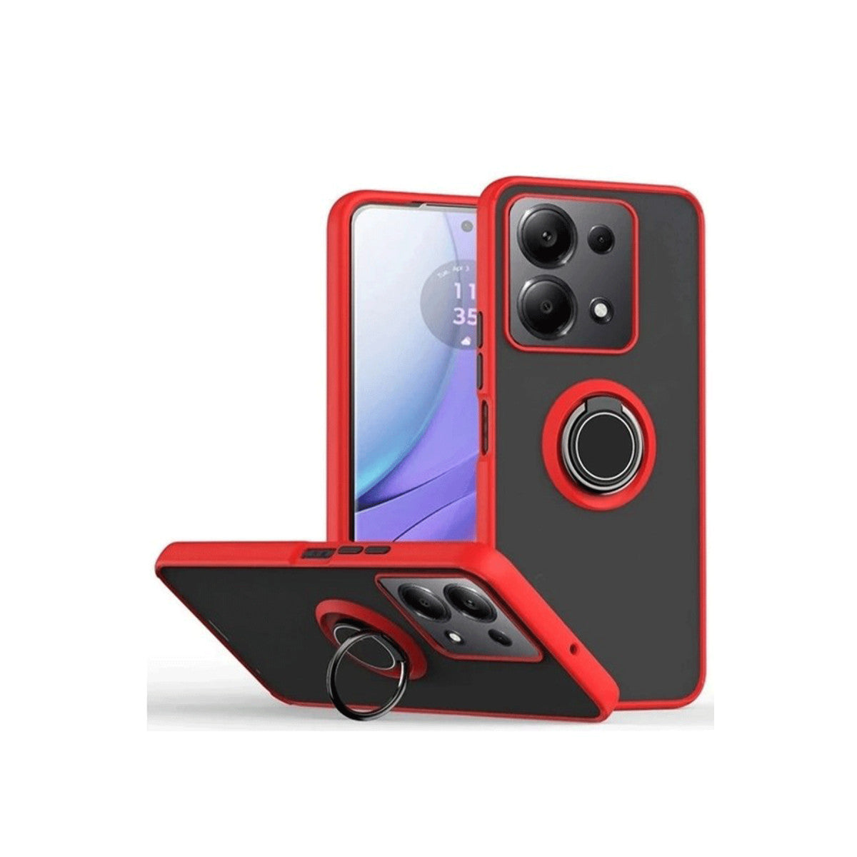 Newface Xiaomi Redmi Note 13 Pro 5G Kılıf Montreal Yüzüklü Silikon Kapak