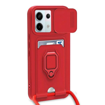 Newface Xiaomi Redmi Note 13 Pro 5G Kılıf Zuma Kartvizitli Yüzüklü Silikon