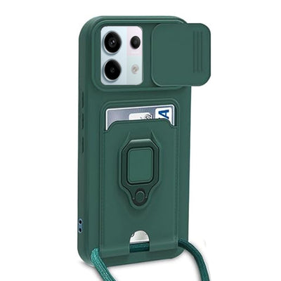 Newface Xiaomi Redmi Note 13 Pro 5G Kılıf Zuma Kartvizitli Yüzüklü Silikon