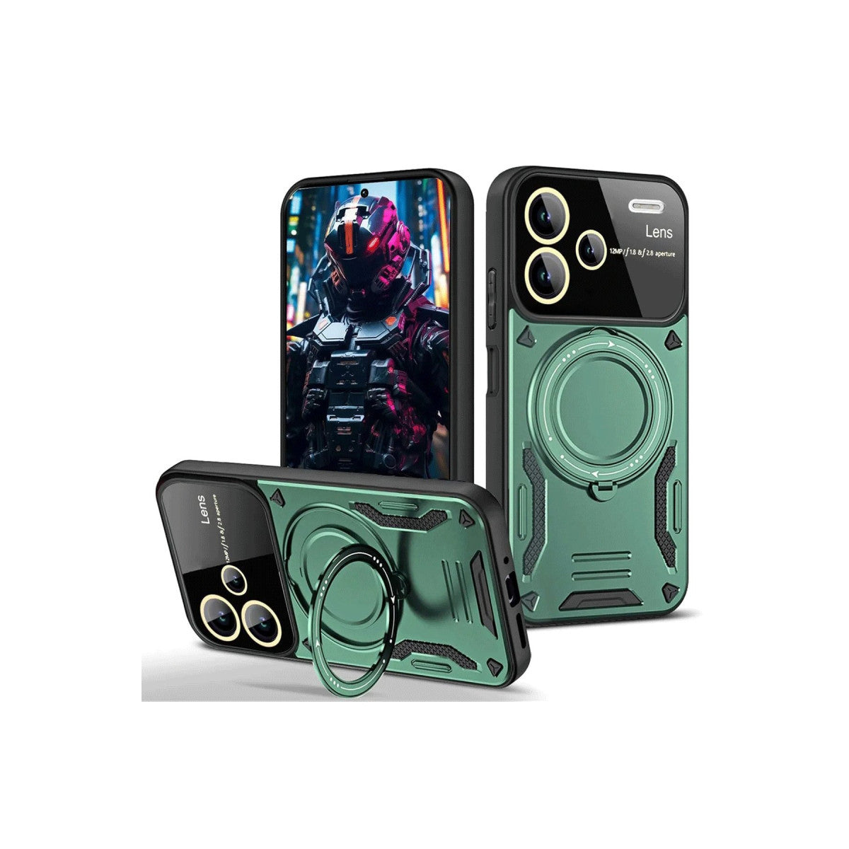 Newface Xiaomi Redmi Note 13 Pro Plus Joy Lens Standlı Kapak