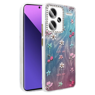 Newface Xiaomi Redmi Note 13 Pro Plus Kılıf Blade Aynalı Desenli Kapak