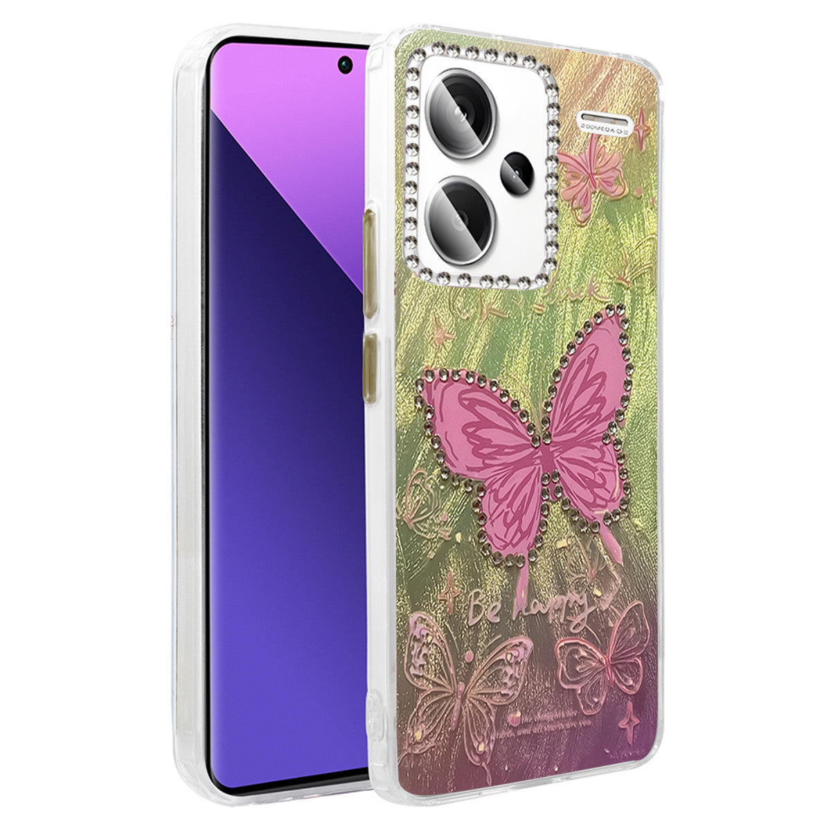 Newface Xiaomi Redmi Note 13 Pro Plus Kılıf Blade Aynalı Desenli Kapak