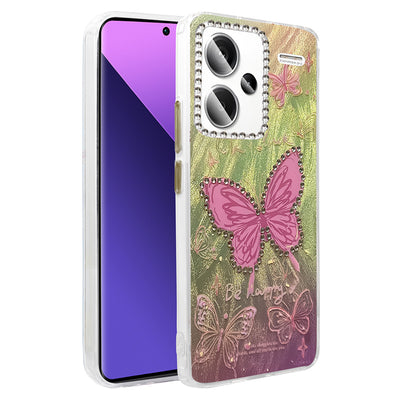 Newface Xiaomi Redmi Note 13 Pro Plus Kılıf Blade Aynalı Desenli Kapak