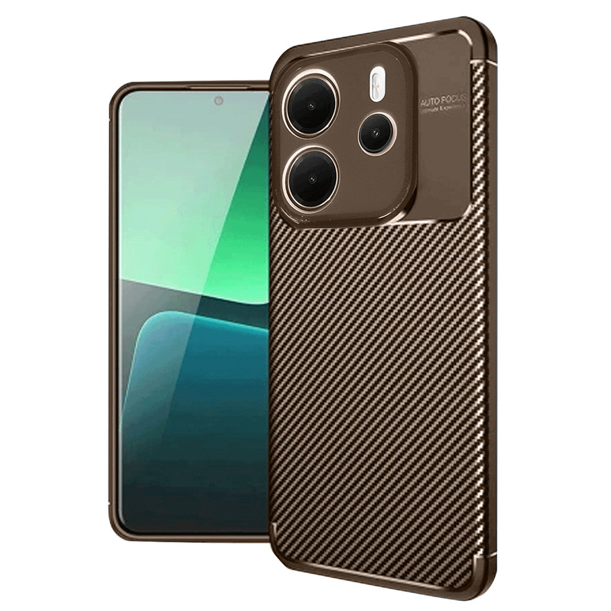 Newface Xiaomi Redmi Note 14 4G Kılıf Auto Focus Karbon Kapak