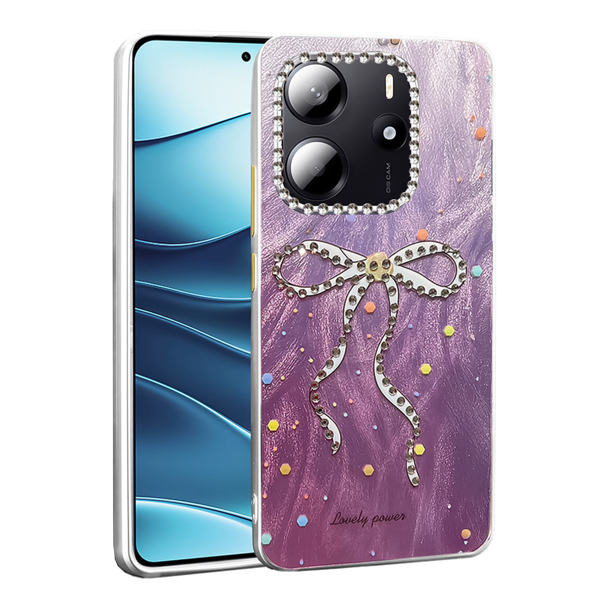 Newface Xiaomi Redmi Note 14 4G Kılıf Blade Aynalı Desenli Kapak