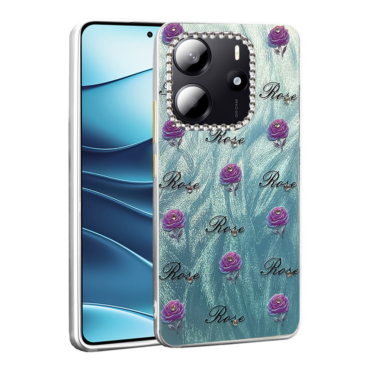 Newface Xiaomi Redmi Note 14 4G Kılıf Blade Aynalı Desenli Kapak