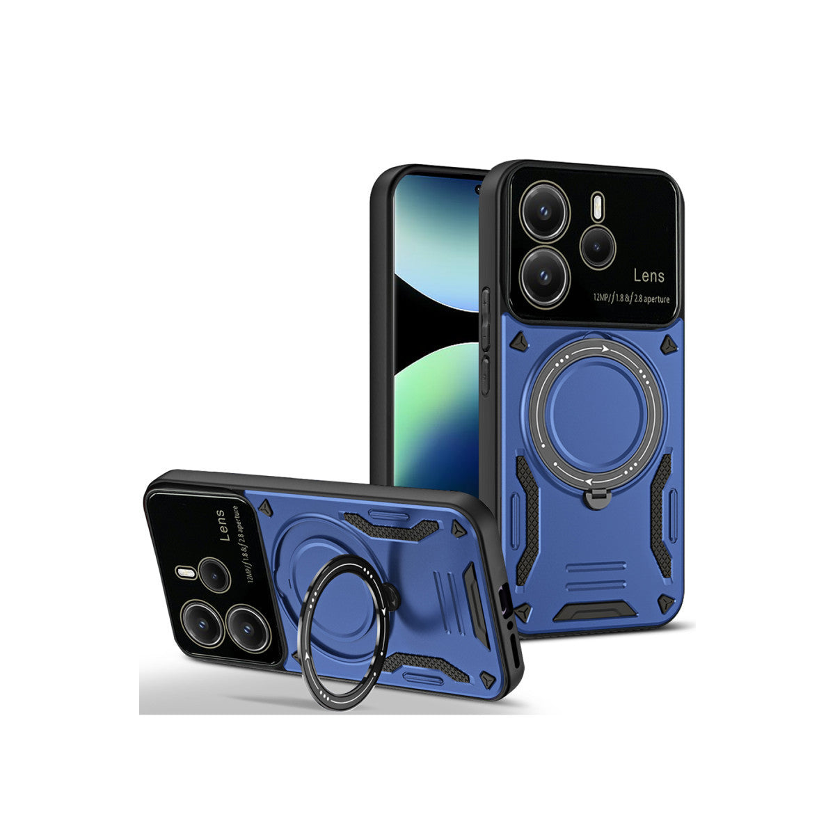 Newface Xiaomi Redmi Note 14 4G Kılıf Joy Lens Standlı Kapak