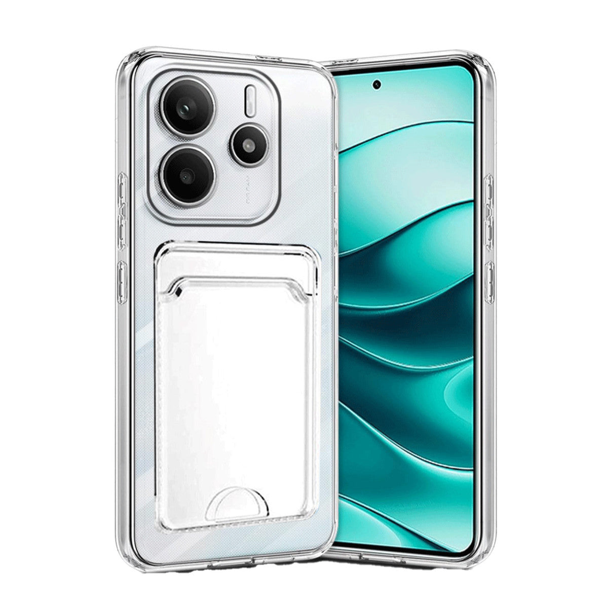 Newface Xiaomi Redmi Note 14 4G Kılıf Kart Şeffaf Silikon