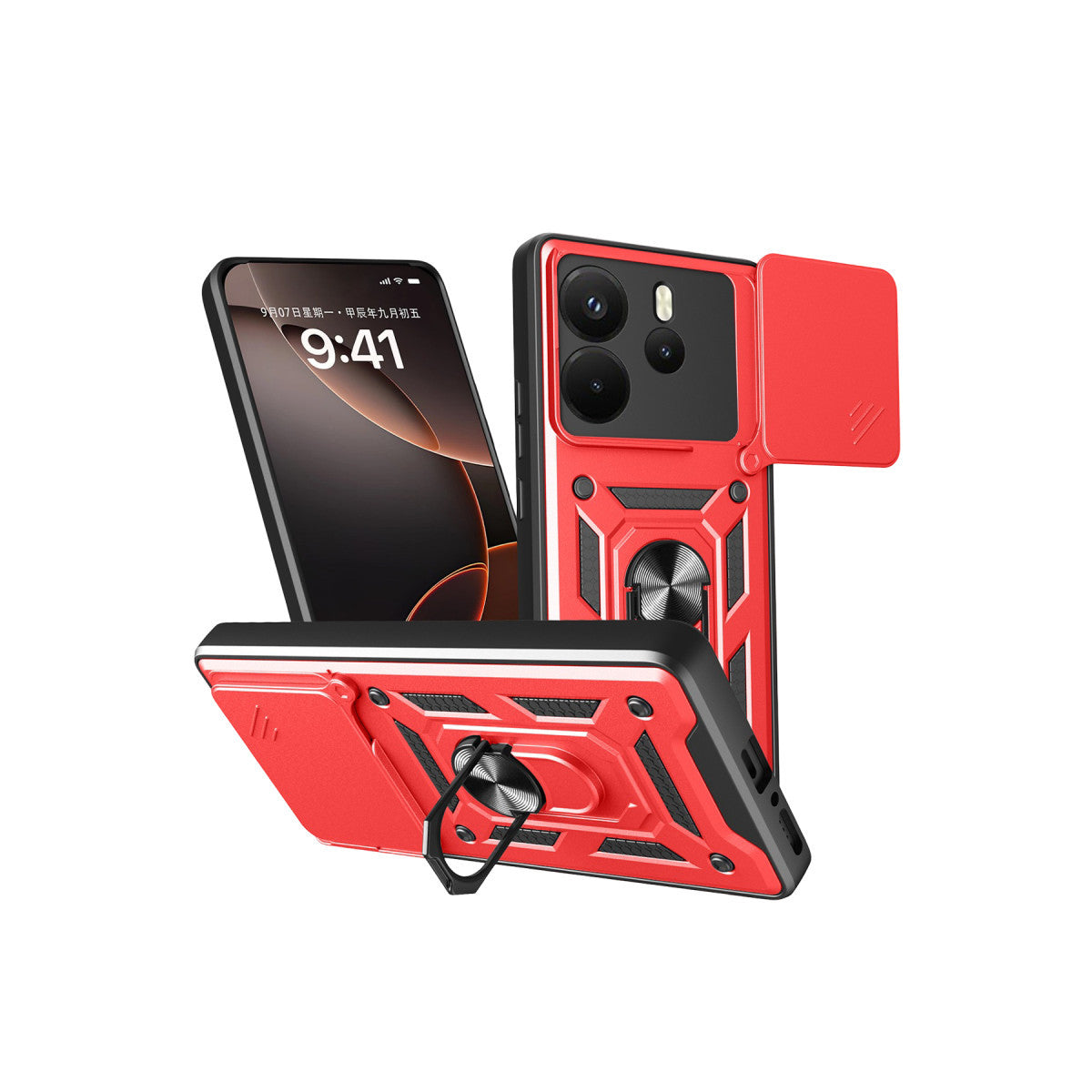 Newface Xiaomi Redmi Note 14 4G Pars Lens Yüzüklü Silikon