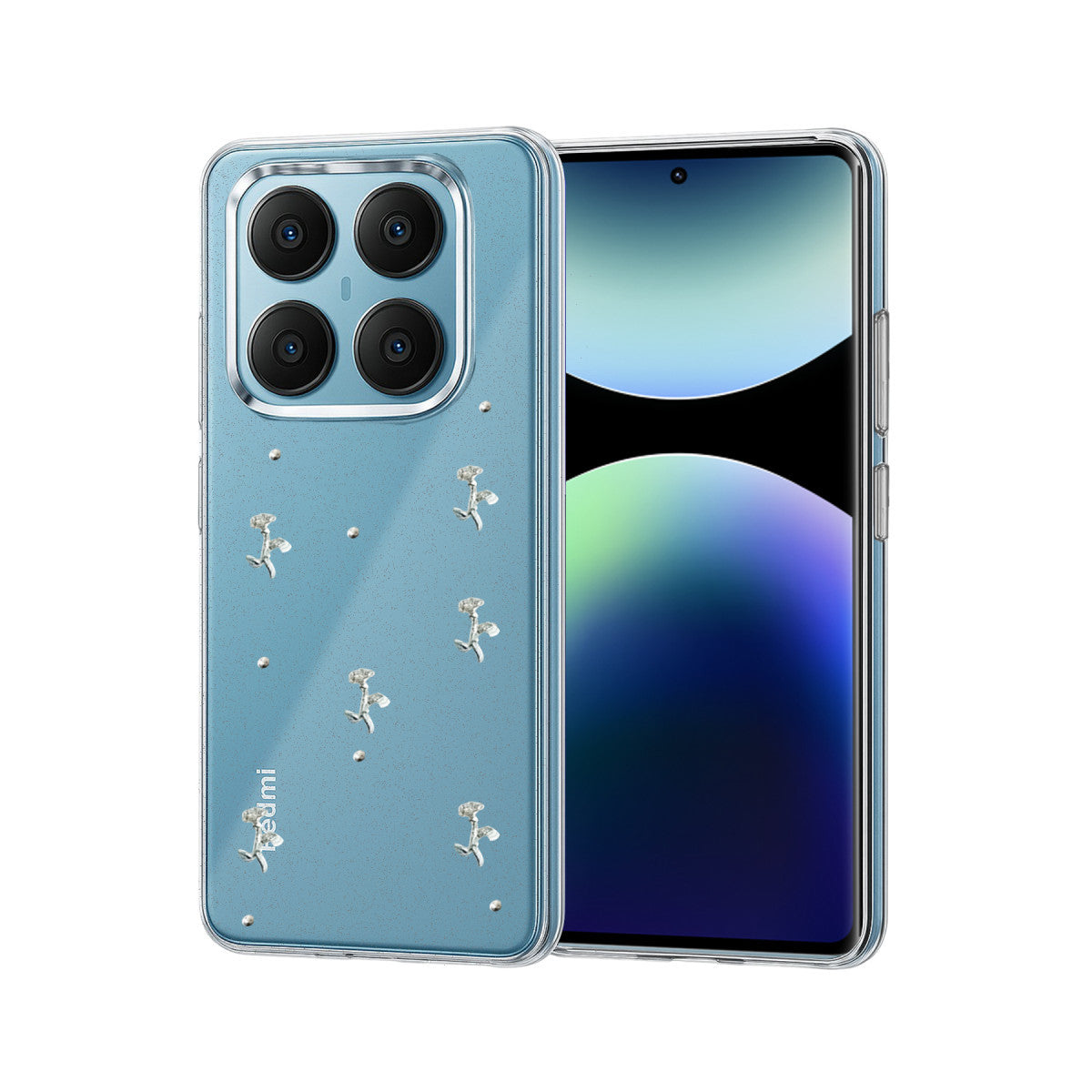 Newface Xiaomi Redmi Note 14 Pro 4G Fiyonk Desenli Kapak