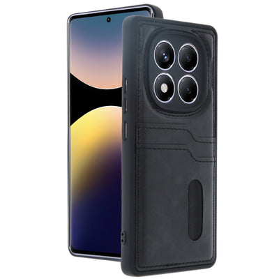 Newface Xiaomi Redmi Note 14 Pro 4G Kılıf Sara Kartvizitli Deri Kılıf