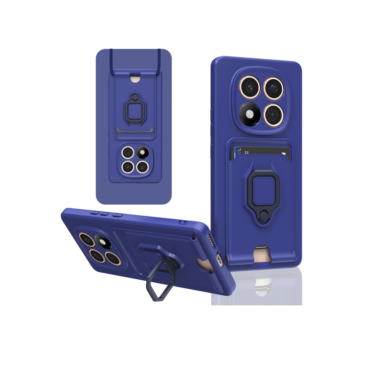 Newface Xiaomi Redmi Note 14 Pro 4G Kılıf Zuma Kartvizitli Yüzüklü Silikon