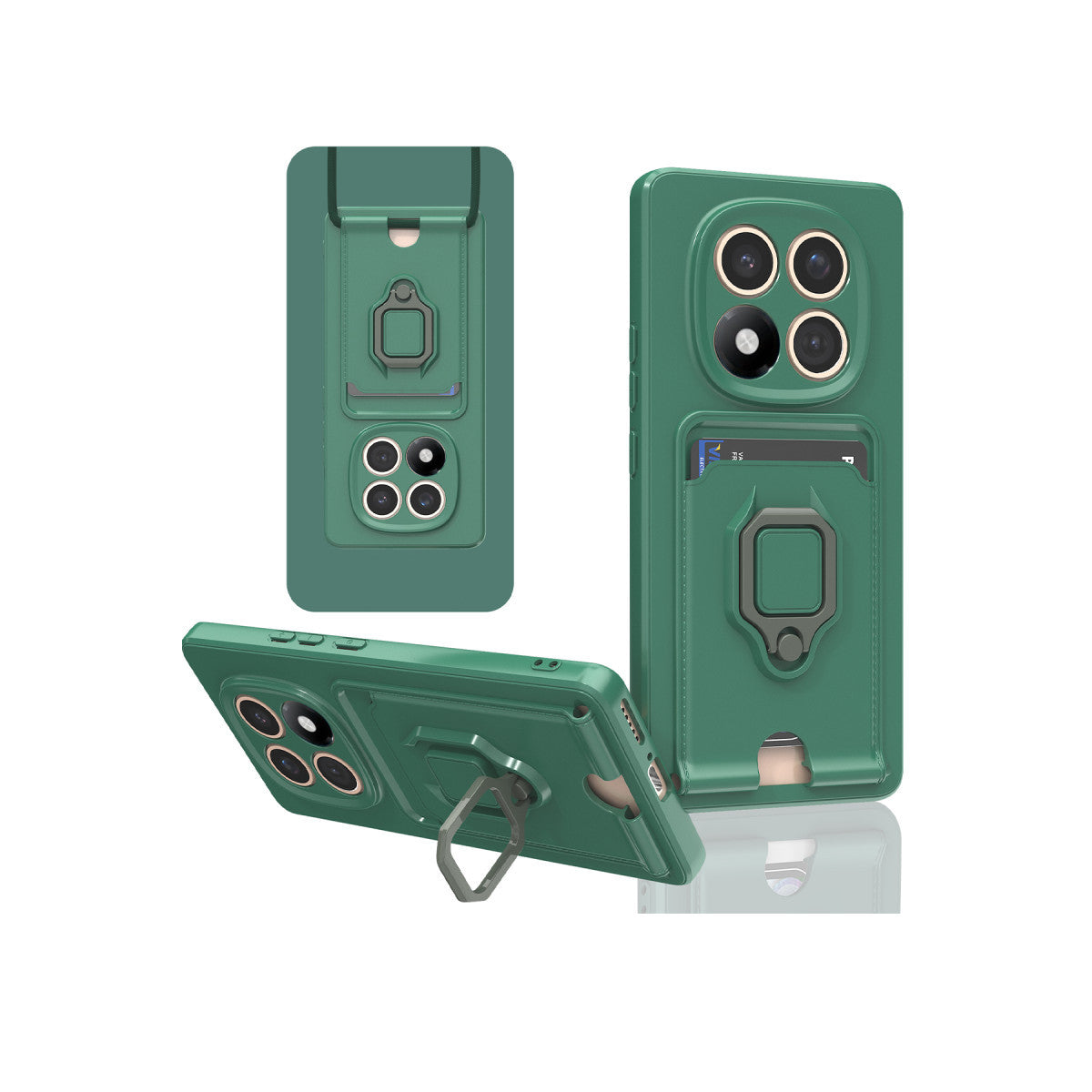 Newface Xiaomi Redmi Note 14 Pro 4G Kılıf Zuma Kartvizitli Yüzüklü Silikon