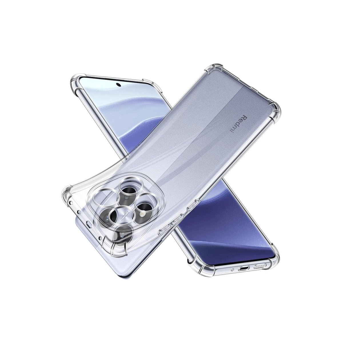 Newface Xiaomi Redmi Note 14 Pro 5G Kılıf Lüx Şeffaf Silikon