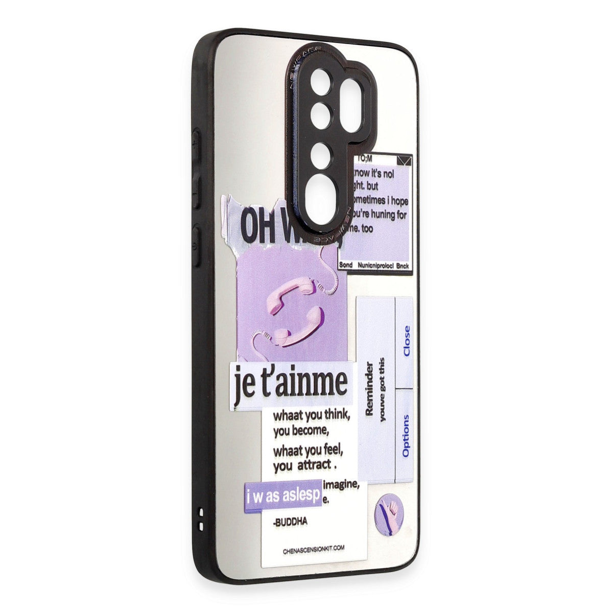 Newface Xiaomi Redmi Note 8 Pro Kılıf Mirror Desenli Kapak - Mirror