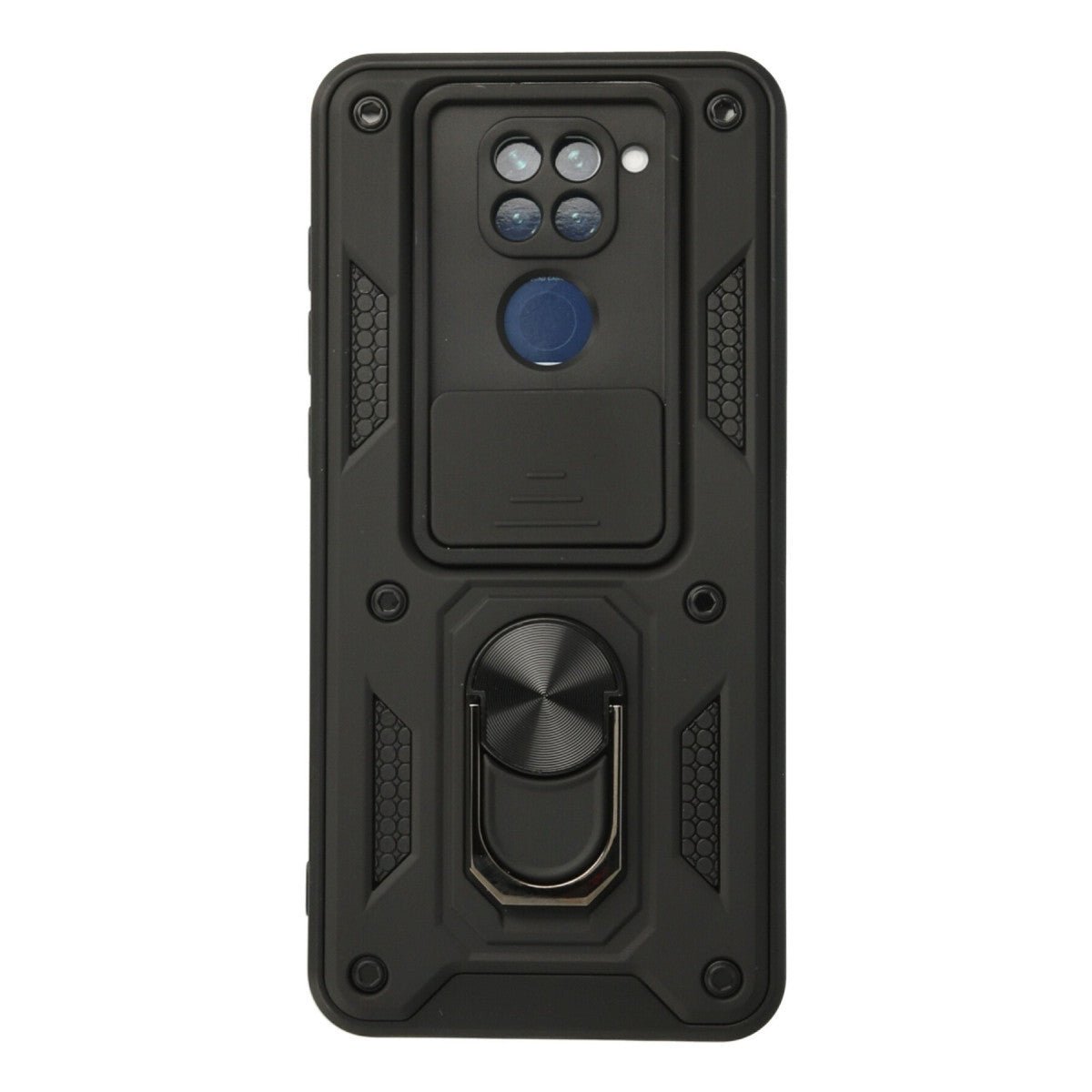 Newface Xiaomi Redmi Note 9 Kılıf Pars Lens Yüzüklü Silikon