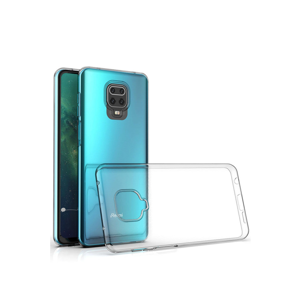 Newface Xiaomi Redmi Note 9 Pro Kılıf Lüx Şeffaf Silikon