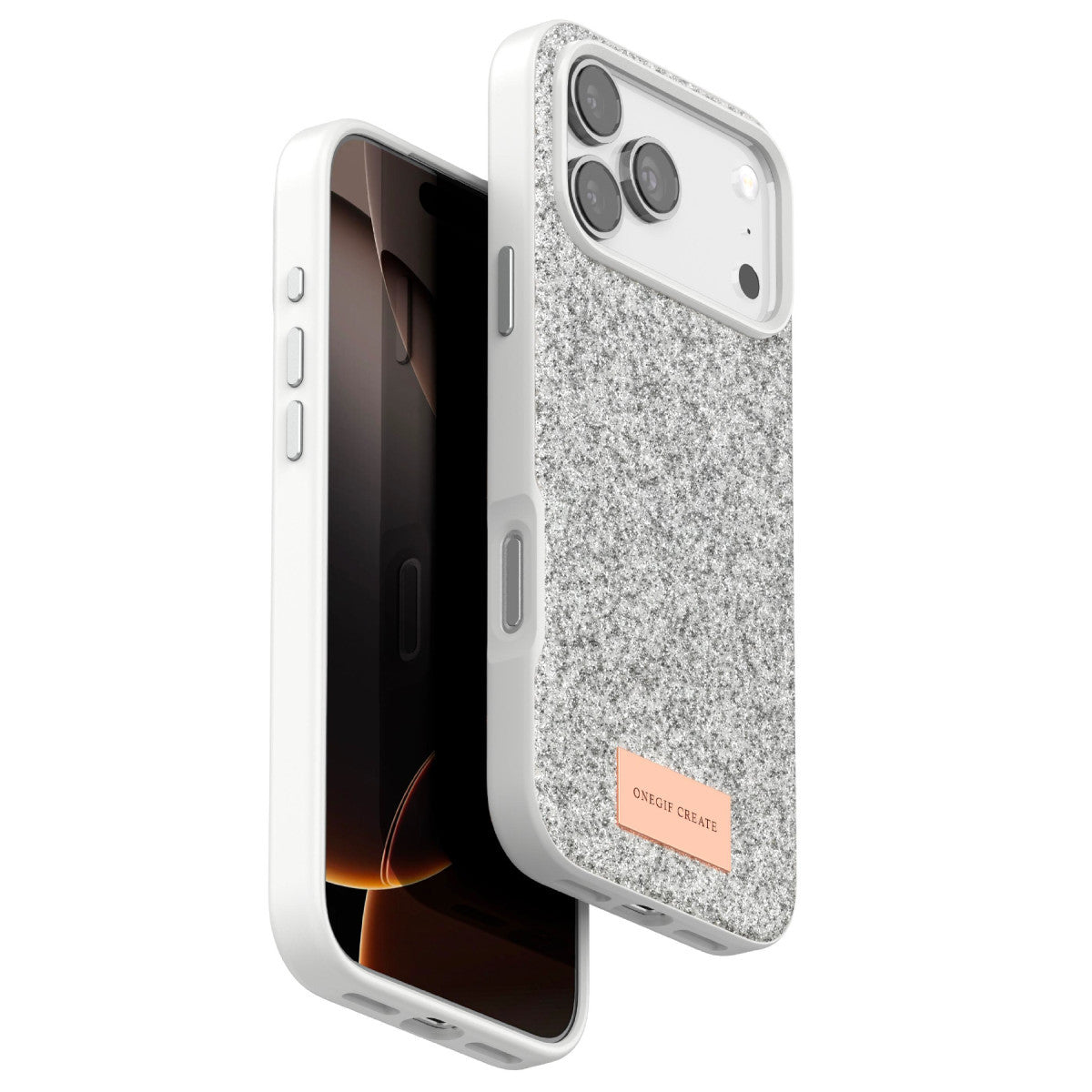 Onegif Apple iPhone 17 Pro Bright Simli Kapak