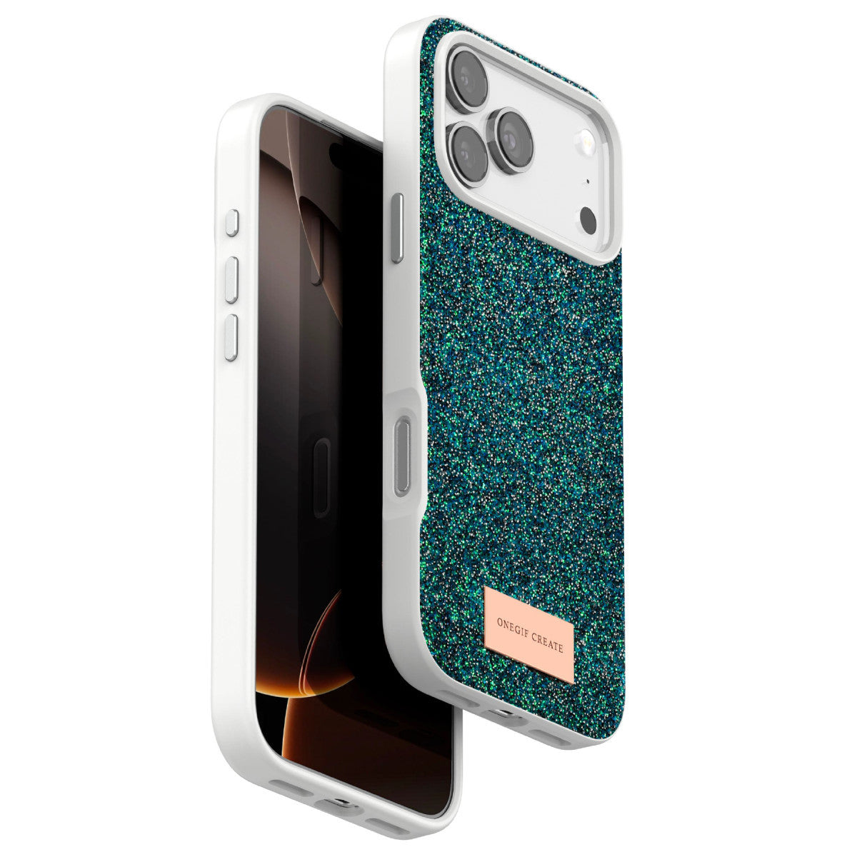 Onegif Apple iPhone 17 Pro Bright Simli Kapak