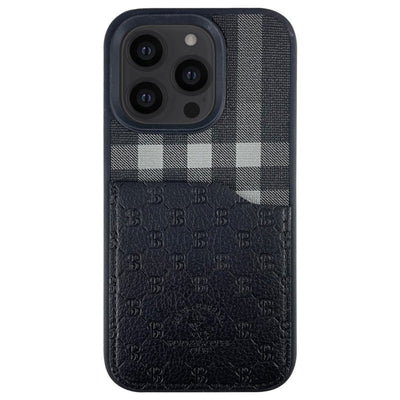 Santa Barbara Polo Racquet Club iPhone 13 Pro Max Plaid Kartvizitli Kapak
