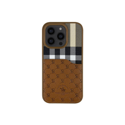 Santa Barbara Polo Racquet Club iPhone 13 Pro Plaid Kartvizitli Kapak