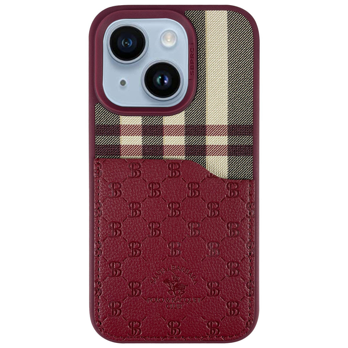 Santa Barbara Polo Racquet Club iPhone 14 Plaid Kartvizitli Kapak