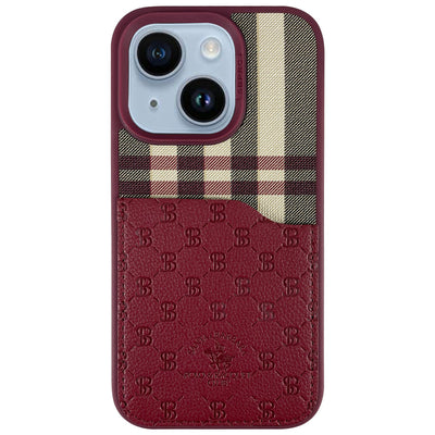 Santa Barbara Polo Racquet Club iPhone 14 Plaid Kartvizitli Kapak