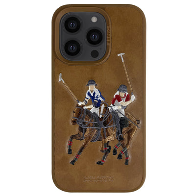 Santa Barbara Polo Racquet Club iPhone 14 Pro Max Jockey Deri Kapak