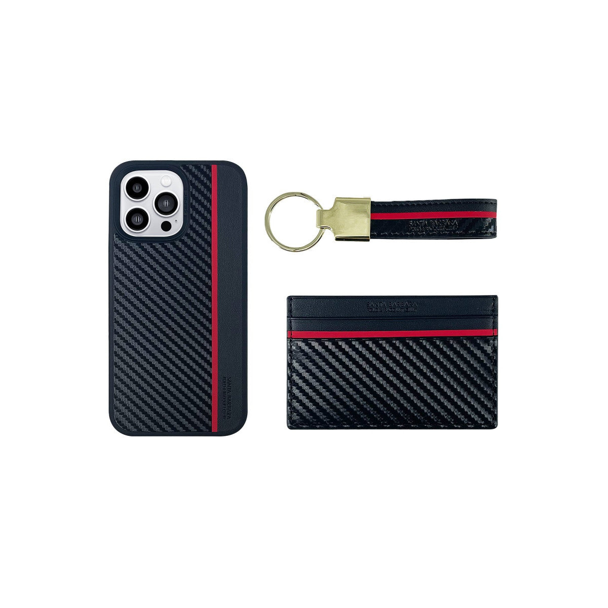 Santa Barbara Polo Racquet Club iPhone 15 Pro Hazel Karbon Set Kapak