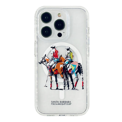 Santa Barbara Polo Racquet Club iPhone 15 Pro Max Willie Şeffaf Magsafe Kapak