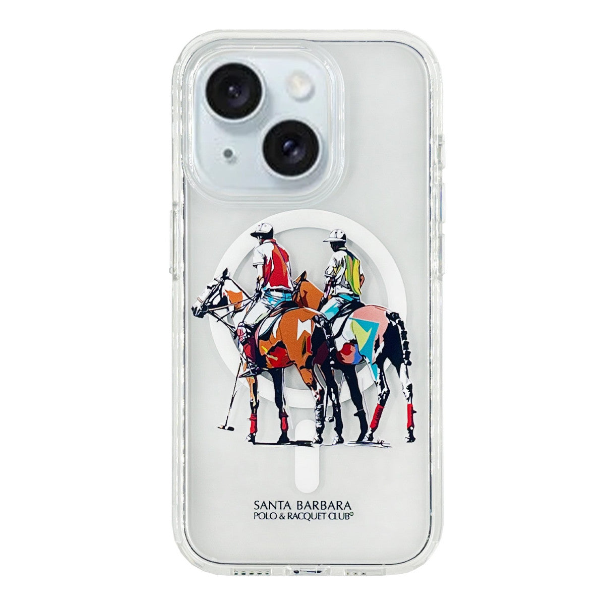 Santa Barbara Polo Racquet Club iPhone 15 Willie Şeffaf Magsafe Kapak