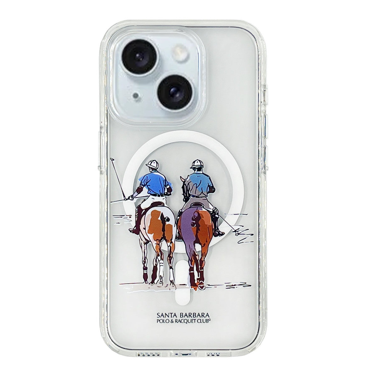Santa Barbara Polo Racquet Club iPhone 15 Willie Şeffaf Magsafe Kapak