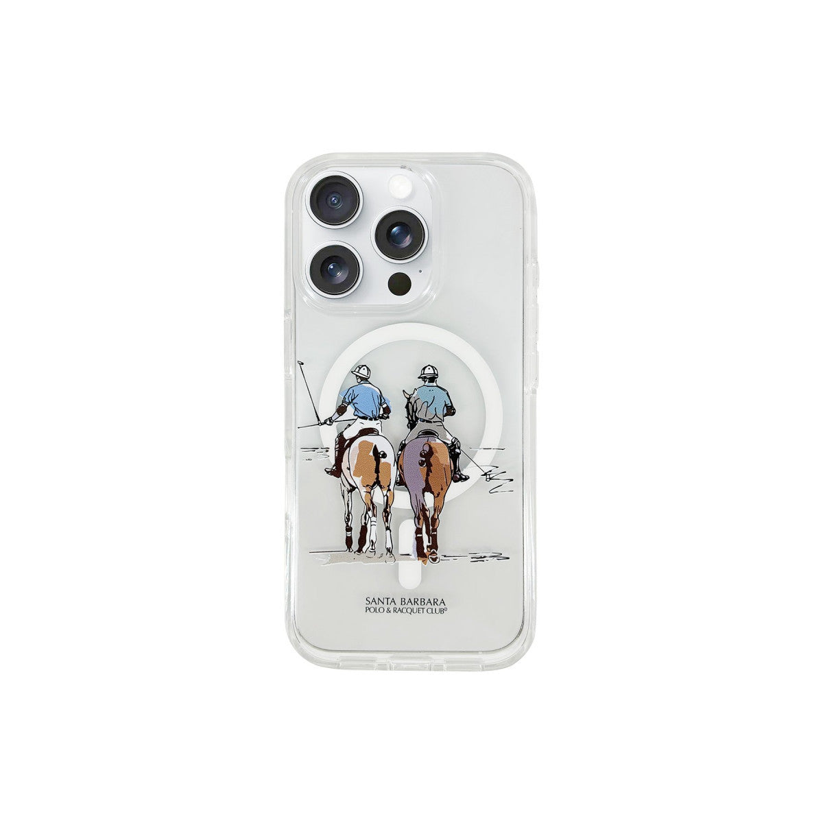 Santa Barbara Polo Racquet Club iPhone 16 Pro Max Willie Şeffaf Magsafe Kapak
