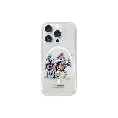 Santa Barbara Polo Racquet Club iPhone 16 Pro Willie Şeffaf Magsafe Kapak