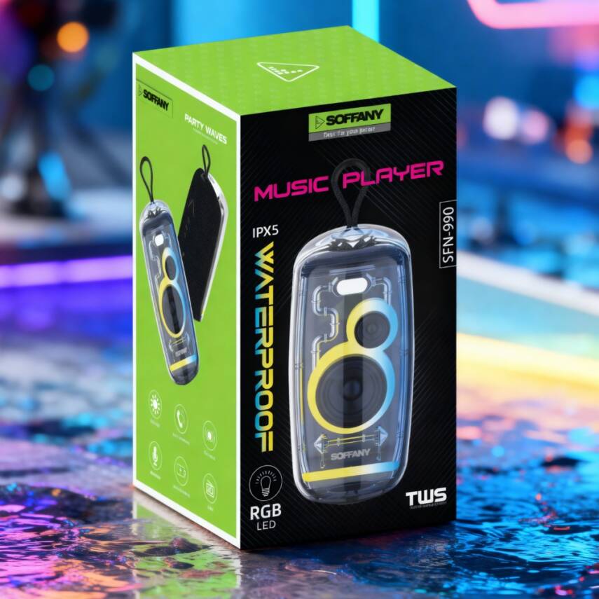 SFN-990 MUSIC PLAYER RGB LED / TWS / IPX5 SUYA DAYANIKLI