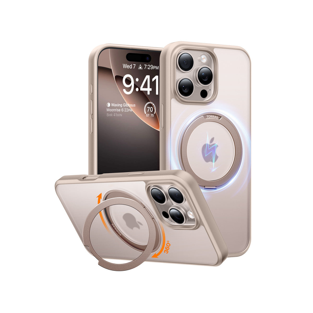 Torras Apple iPhone 16 Pro Max O Stand Pro Serisi Magsafe Kılıf