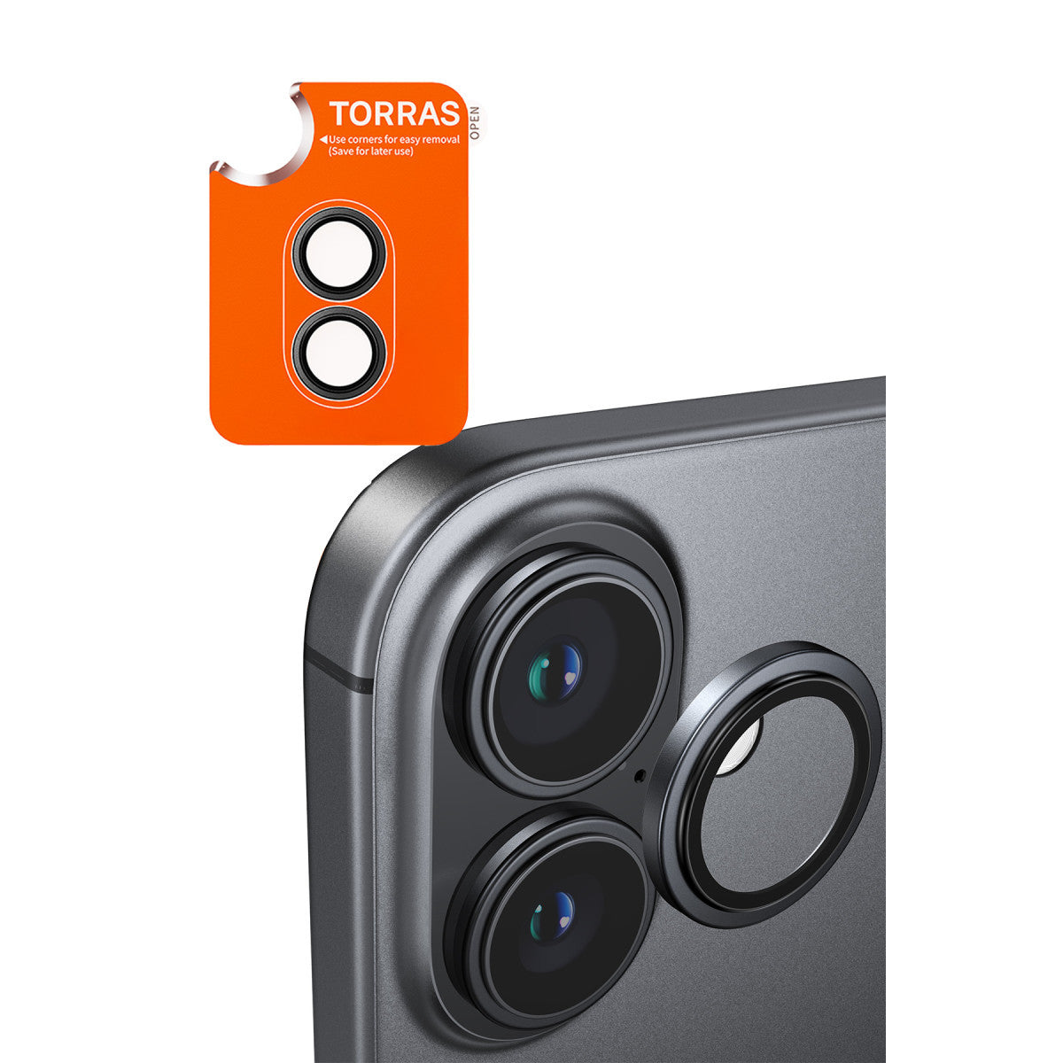 Torras Apple iPhone 17 Lensguard AR Anti Glare Kamera Lens Koruyucu