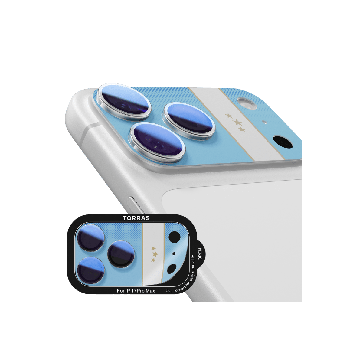 Torras Apple iPhone 17 Pro Max Camera Go World Cup Serisi Kamera Lens Koruyucu - kılıfxpremium