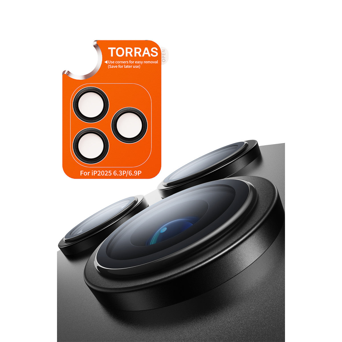 Torras Apple iPhone 17 Pro Max Lensguard AR Anti Glare Kamera Lens Koruyucu