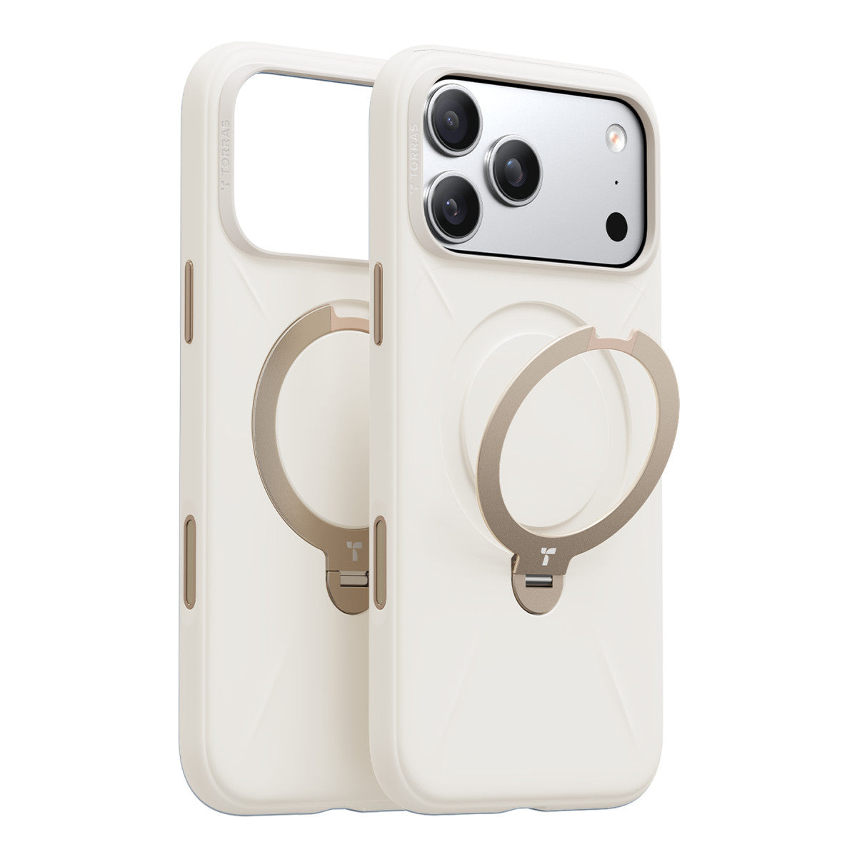 Torras Apple iPhone 17 Pro Max O Stand Spin Silicone Serisi Magsafe Kılıf