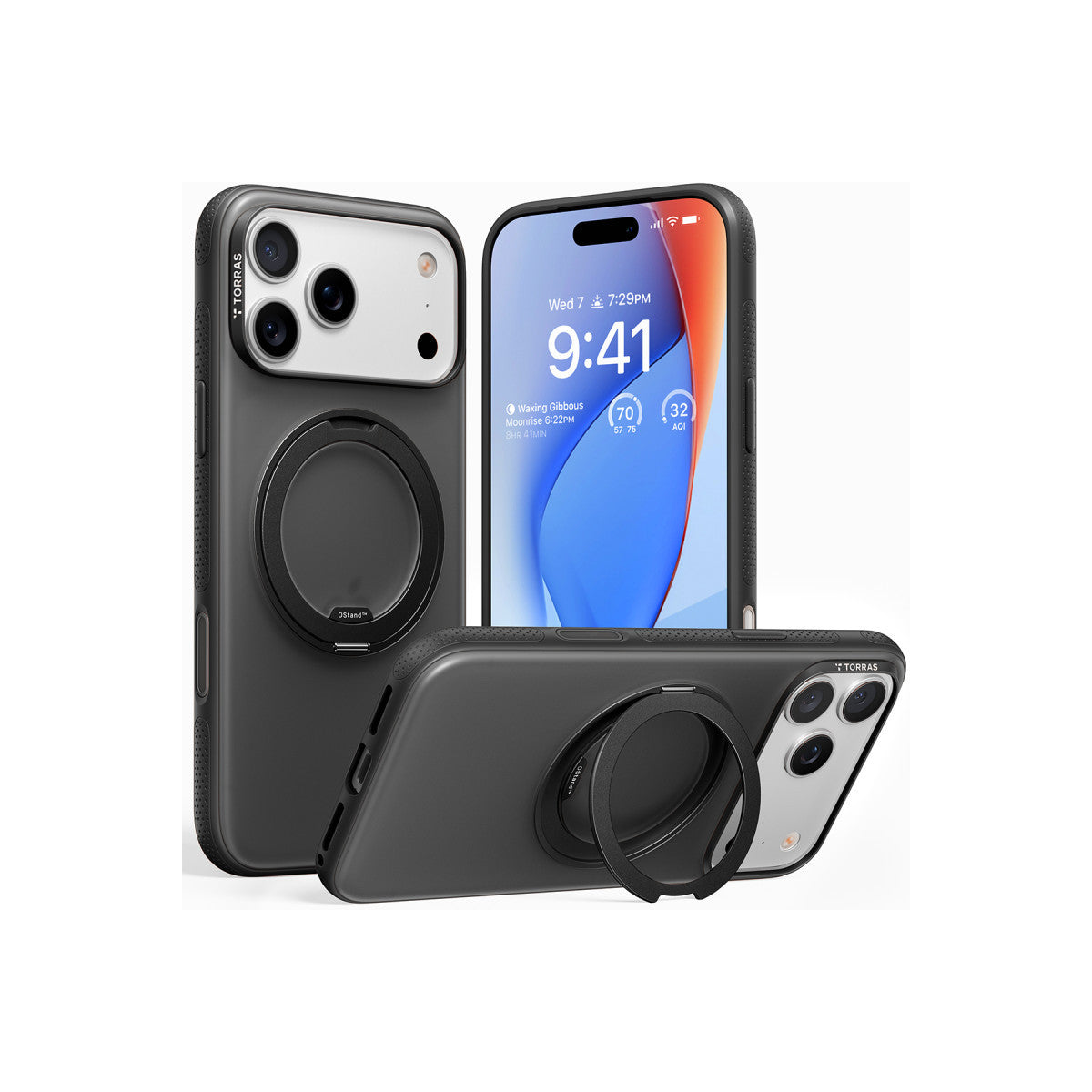 Torras Apple iPhone 17 Pro O Stand R Fitness Serisi Magsafe Kılıf