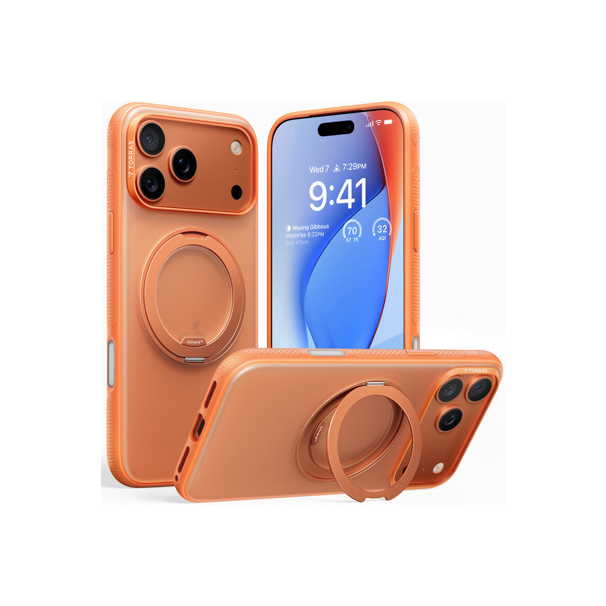 Torras Apple iPhone 17 Pro O Stand R Fitness Serisi Magsafe Kılıf